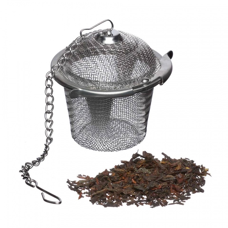 thumbnail interactive-video image 1 of Stainless Steel Tea Ball – Round Loose-Leaf Infuser – Dishwasher Safe Reusable 1 of 6